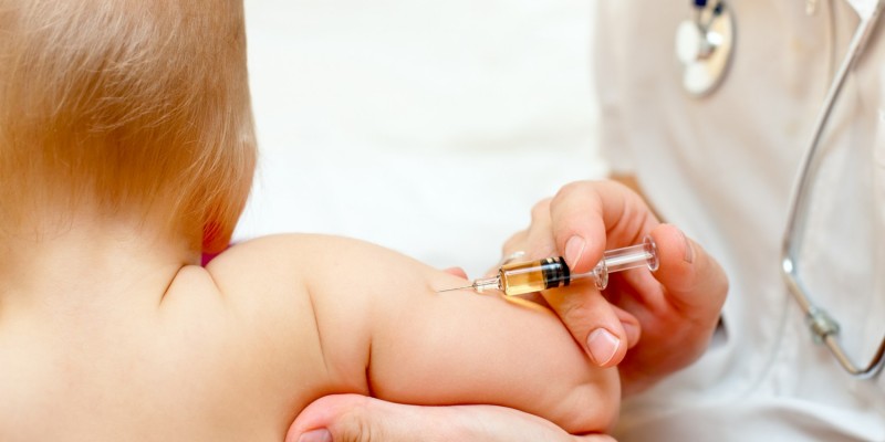 Impfung eines Babys