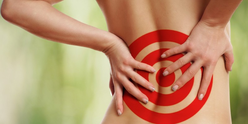 Rückenschmerzen können in verschiedenen Bereichen auftreten